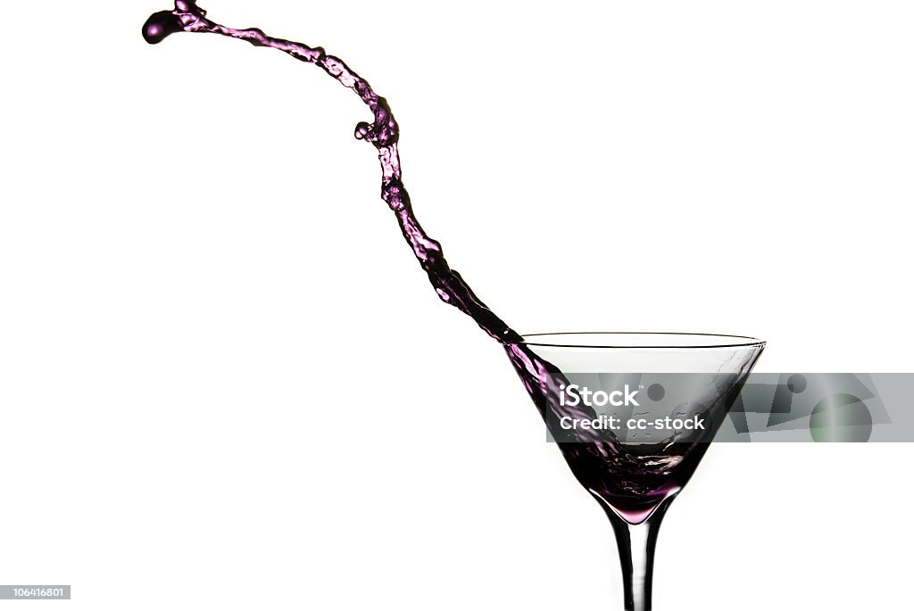 Martini de Purpe Splash - Foto de stock de Alimento libre de derechos