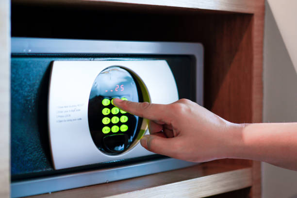 istock A safe in the hotel with password 1064169380