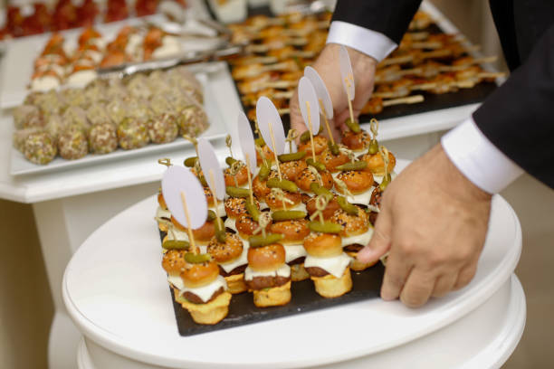 istock table with delicious mini burgers 1064169764