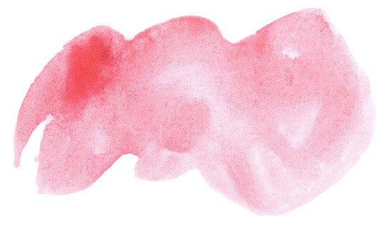 Abstract Watercolor Vignette Background with Copy Space - Pink and White