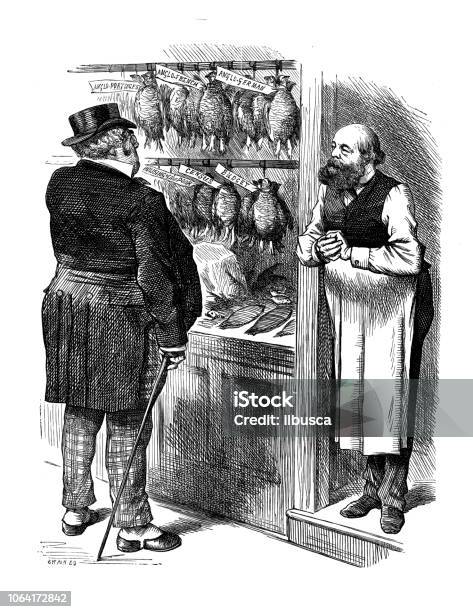 British Satire Comic Cartoon Caricatures Illustrations Louis Philippe And  Queen Victoria Being Handed Oysters Labeled Treaty Stock Illustration -  Download Image Now - iStock