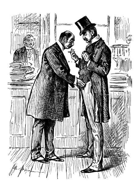 British London satire caricatures comics cartoon illustrations: Tailor