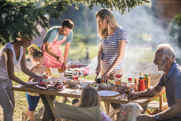 istock Family's lunch in the backyard! 1064175444