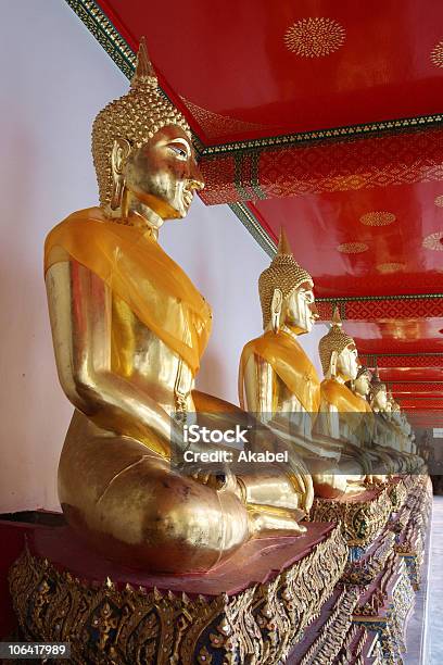 Statue Di Buddha Dorato - Fotografie stock e altre immagini di Antico - Vecchio stile - Antico - Vecchio stile, Arte, Asia
