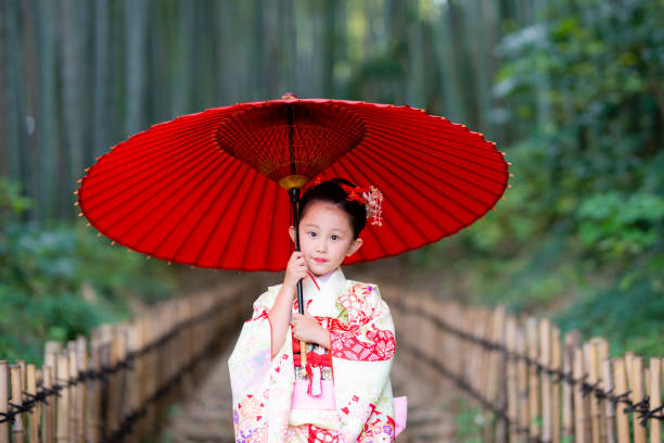 istock Girl wearing a kimono 1064181372