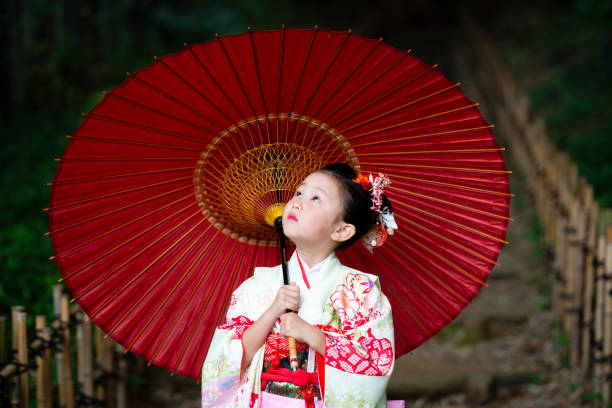 istock Girl wearing a kimono 1064181436