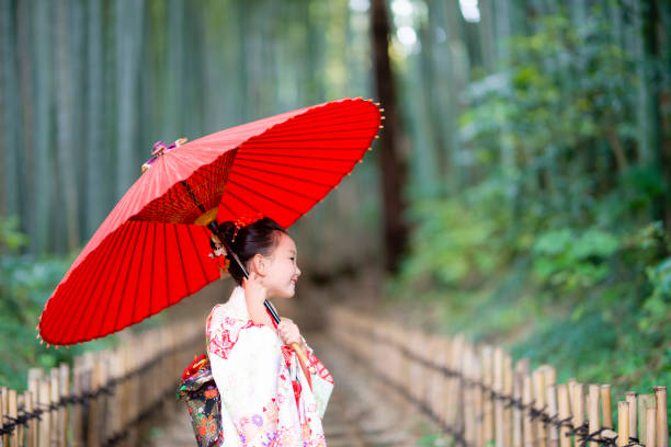 istock Girl wearing a kimono 1064181468