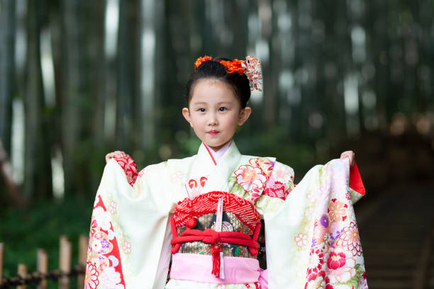 istock Girl wearing a kimono 1064181506