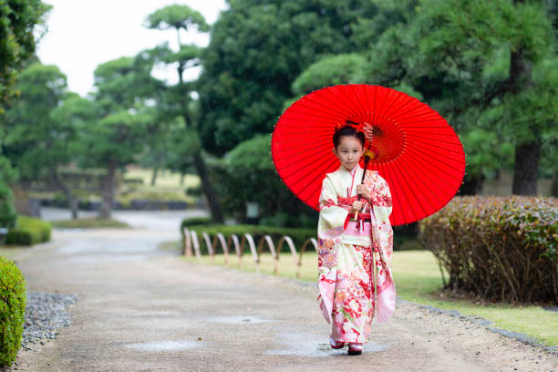 istock Girl wearing a kimono 1064181710