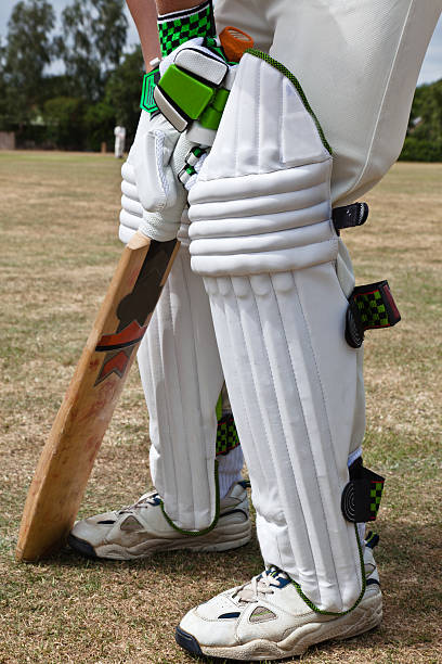 istock Cricket batsman holding the bat 106418242