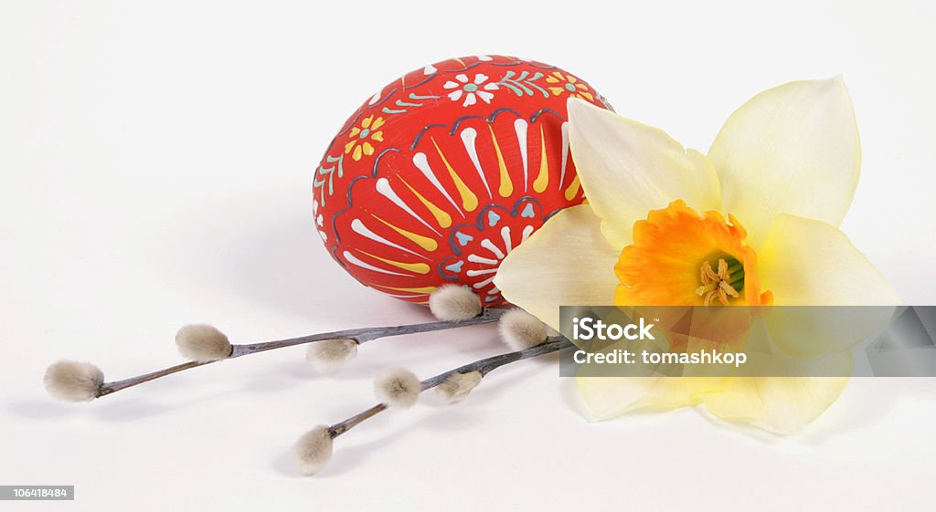 Composição de Páscoa - Royalty-free Narciso - Flor Foto de stock