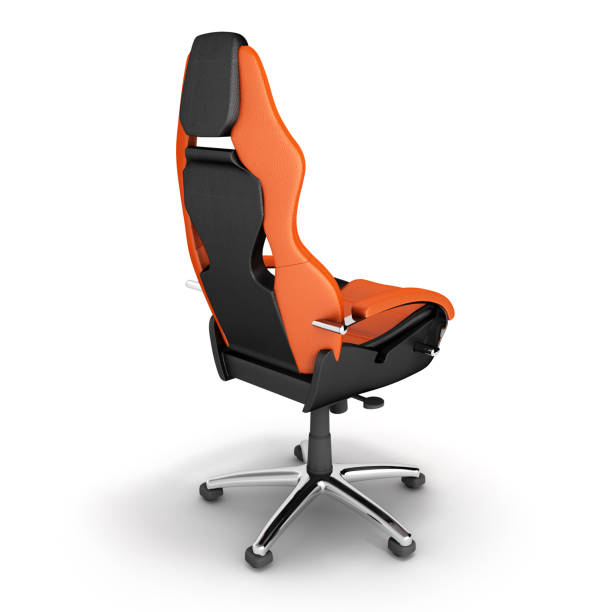 istock Modern office chair isolated on white background 3d render 1064189012