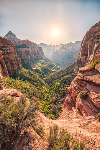 Canyon Overlook Viewpoint in Zion National Park in Utah