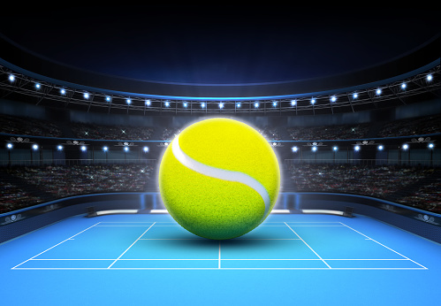 tennis sport theme render illustration background