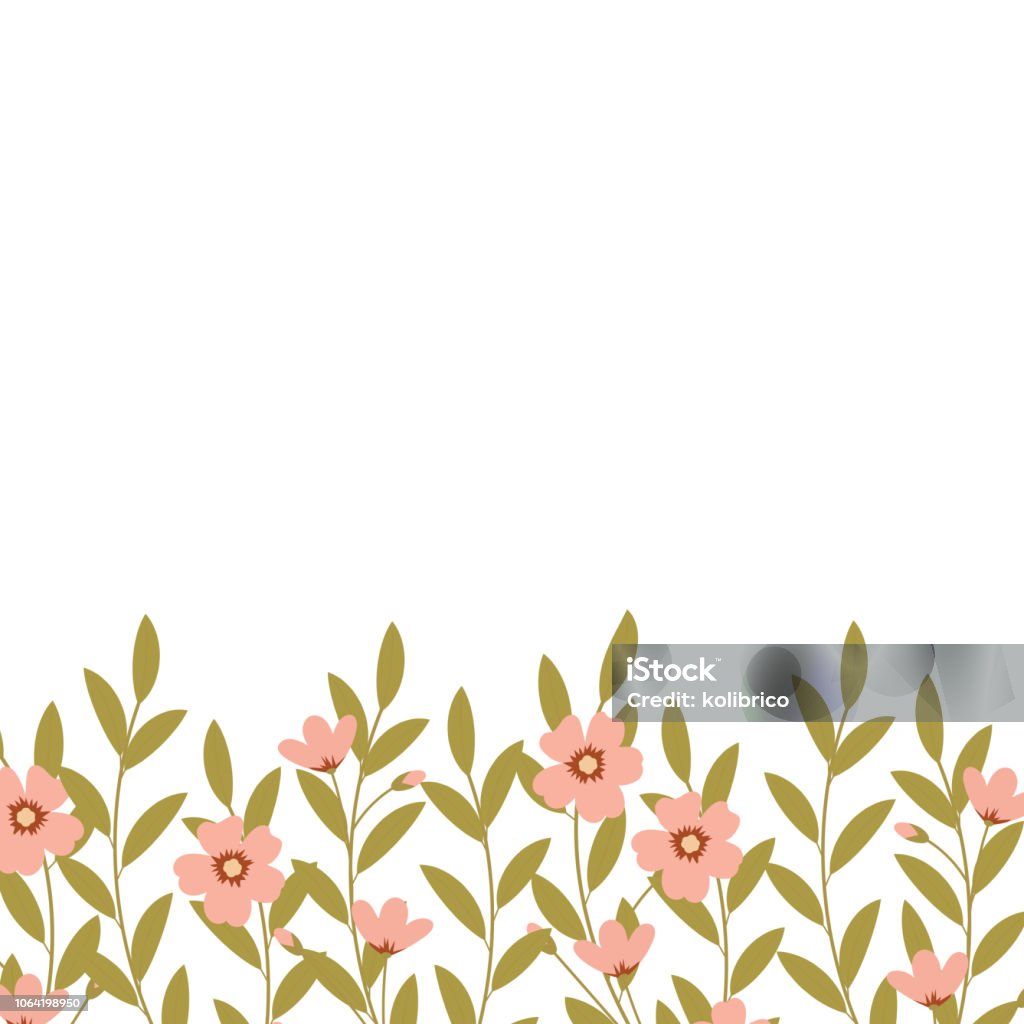 Flower Border Vector File Free Download Vector Floral Border