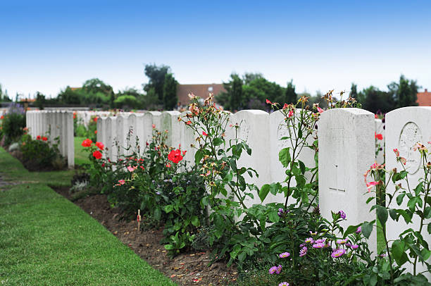 istock Graves of unknown soldiers at Tyne Cot, Flanders 106420169