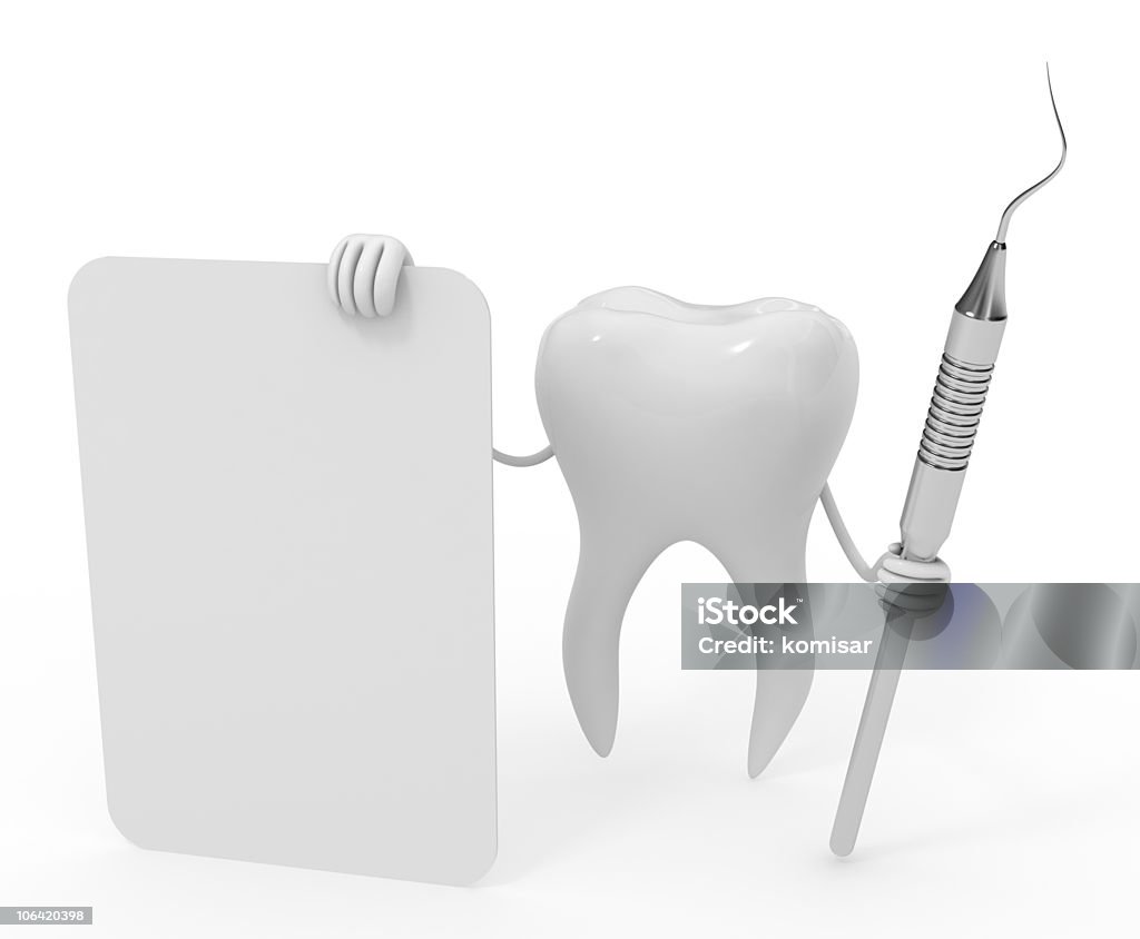 molar com ferramentas de Dentista - Foto de stock de Computação Gráfica royalty-free