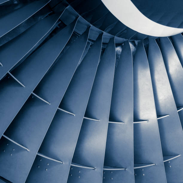 istock Aircraft jet engine turbine 1064205474