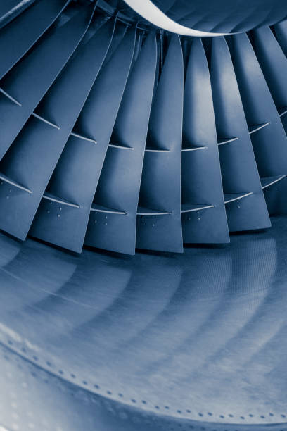istock Aircraft jet engine turbine 1064205482