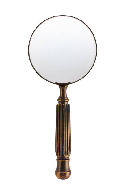 istock Old Magnifying Glass Isolated On White Background with copy space for your image or text 1064209118