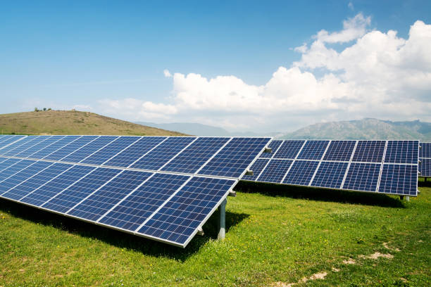istock Solar panels, photovoltaic - alternative electricity source 1064209420