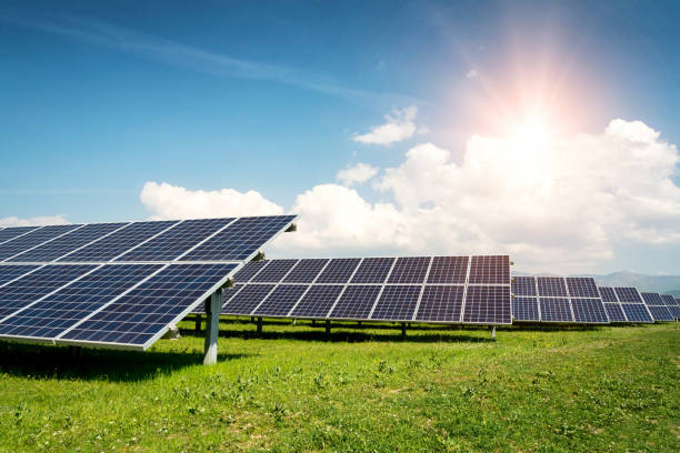 istock Solar panels, photovoltaic - alternative electricity source 1064209640