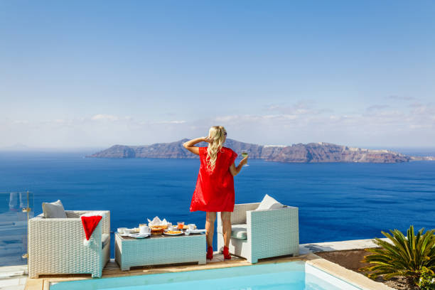 Young woman having Breakfast