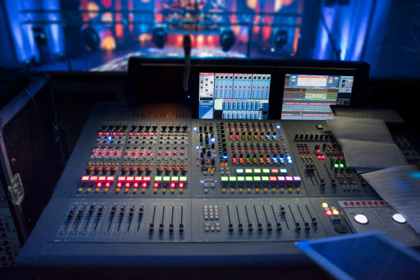 istock sound equipment at the concert 1064212058