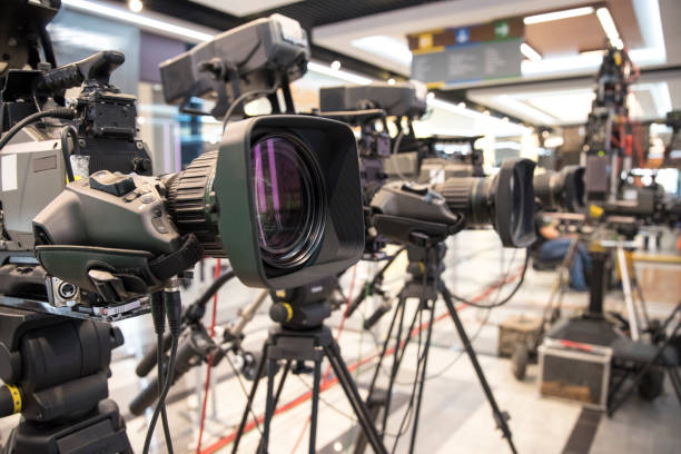 istock shooting a concert on television 1064218278