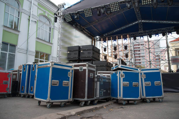 istock Preparing the stage for a concert 1064218382