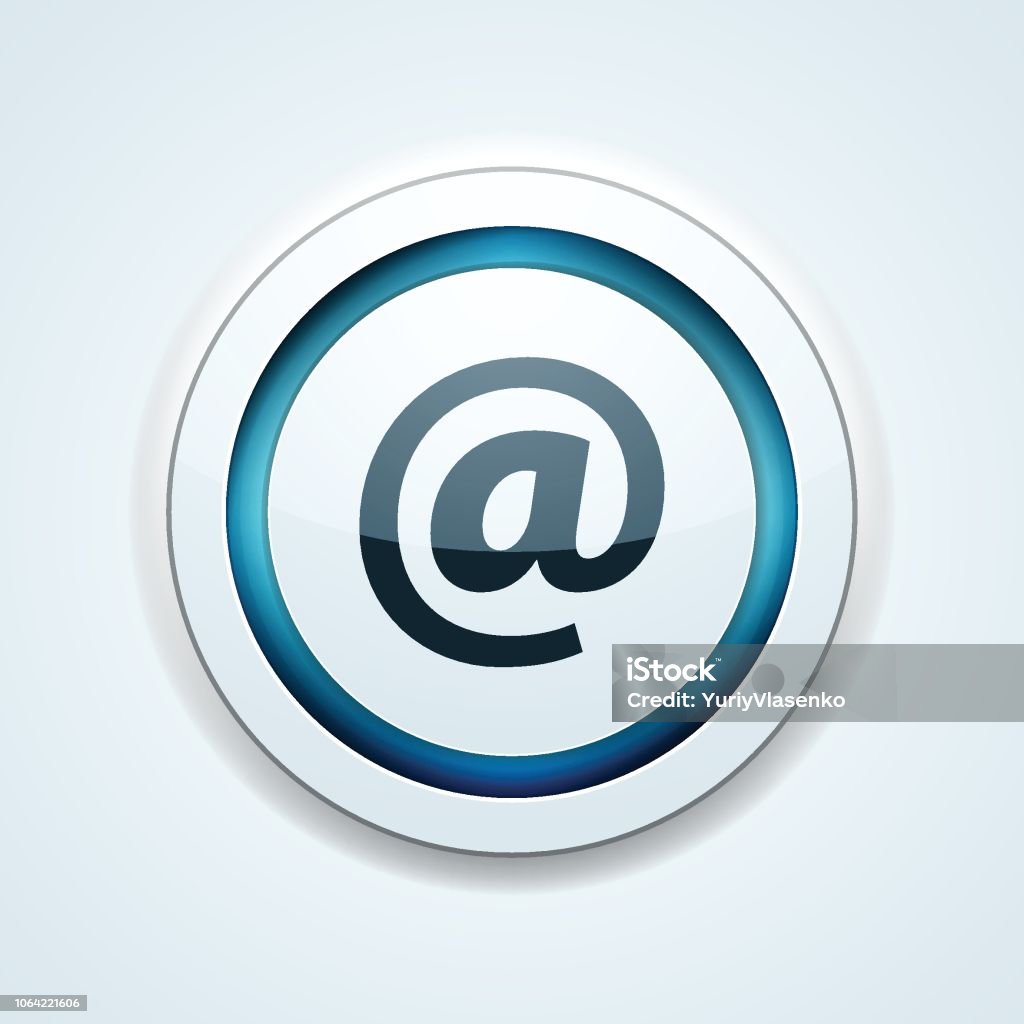 Email Button Illustration Stock Illustration - Download Image Now ...