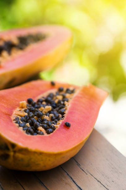 istock Slices of fresh cutted papaya 1064221782