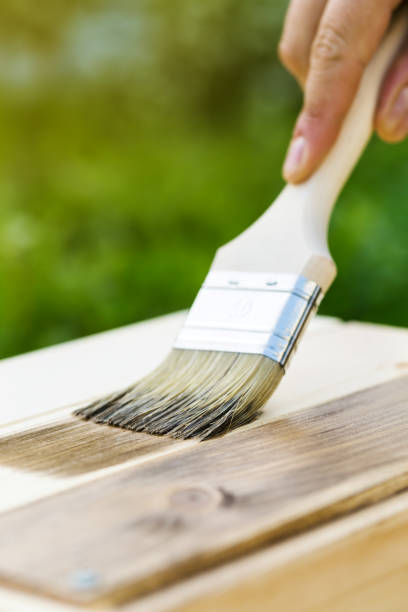 istock Brush painting wooden texture 1064226112