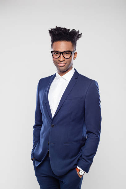 istock Handsome african businessman in studio 1064226176