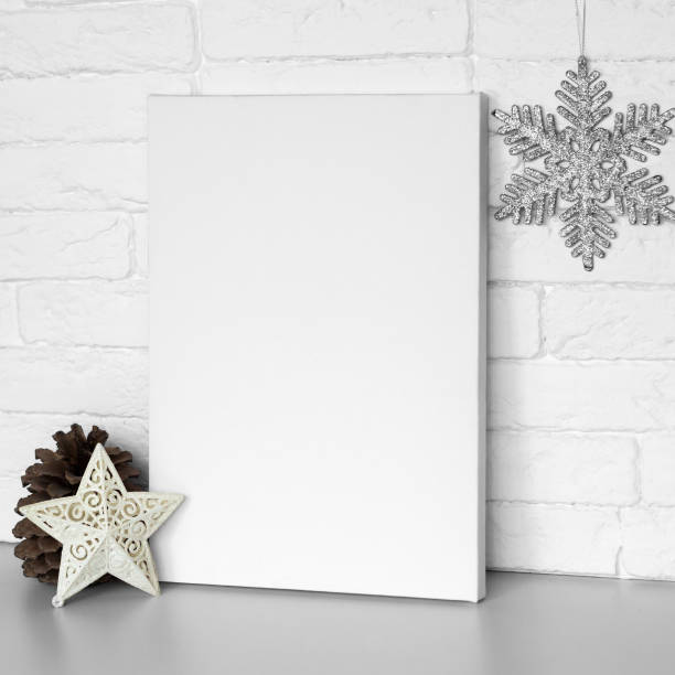 istock Mockup poster in Christmas decoration. 1064229258