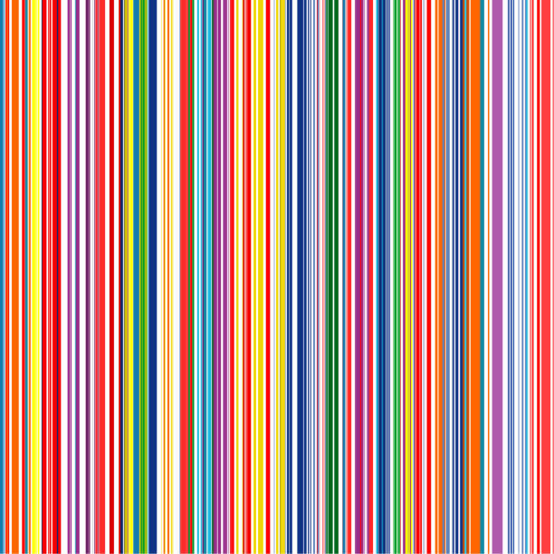 Rainbow Color Stripes Seamless Vector Background Stock Illustration -  Download Image Now - Striped, Multi Colored, Single Line - iStock
