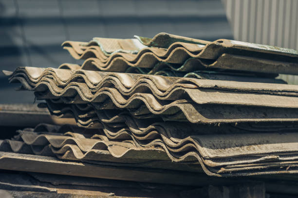 Pieces of gray slate background environmental pollution