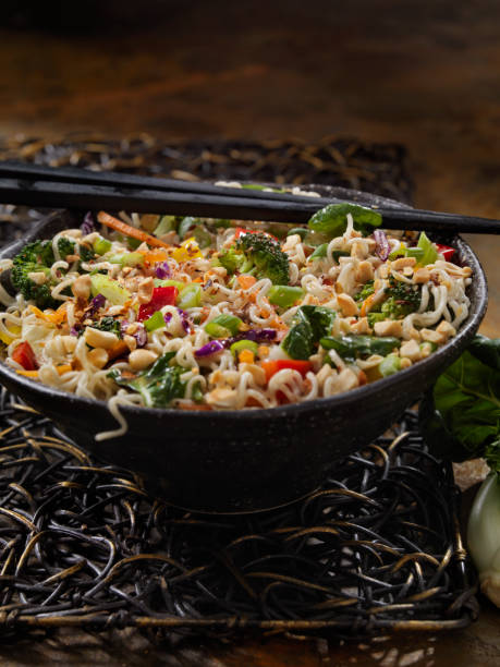 istock Cold Asian Salad with Ramen Noodles 1064233160
