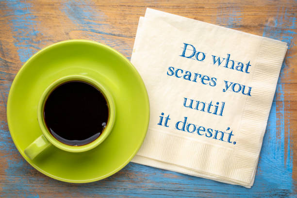 istock Do what scares you - napkin note 1064237050