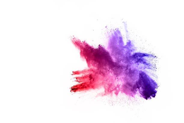 istock abstract powder splatted background. Colorful powder explosion on white background. Colored cloud. Colorful dust explode. Paint Holi. 1064244038