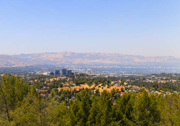 Woodland Hills in Los Angeles Woodland Hills, California, USA - May 28, 2017: View of Woodland Hills - seen from the Topanga Canyon Boulevard in Los Angeles. woodland hills los angeles stock pictures, royalty-free photos & images