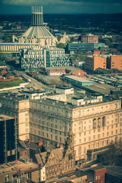 istock Panorama of Liverpool with the Cathedral 1064244382