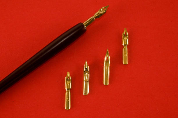 istock Antique ink pen background 1064250992