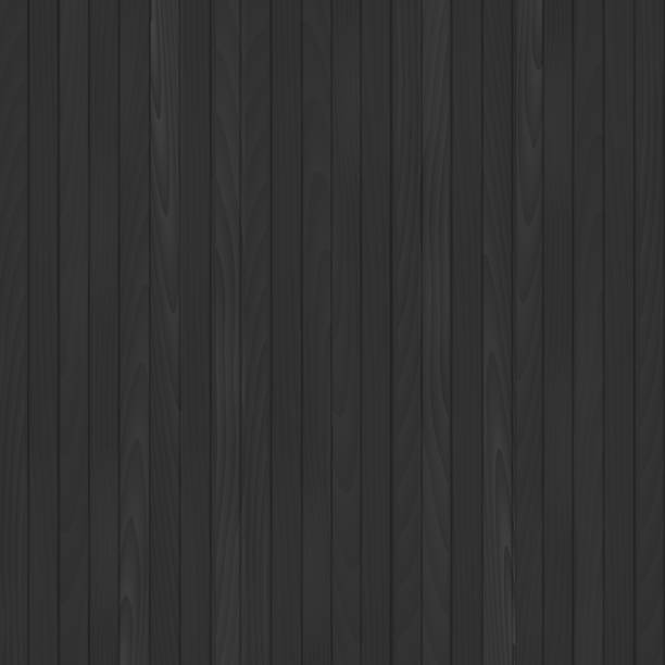 ilustraciones, imágenes clip art, dibujos animados e iconos de stock de fondo transparente de madera negro. vector. - backgrounds black seamless textured