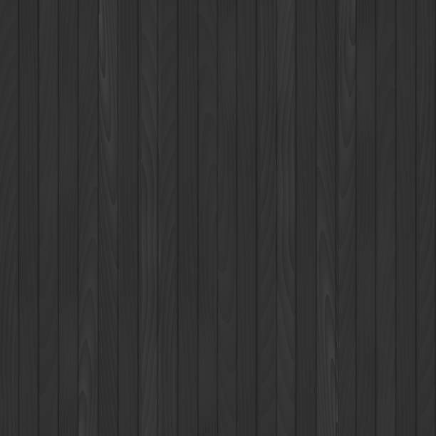бесшовный черный деревянный фон. вектор. - backgrounds black seamless textured stock illustrations