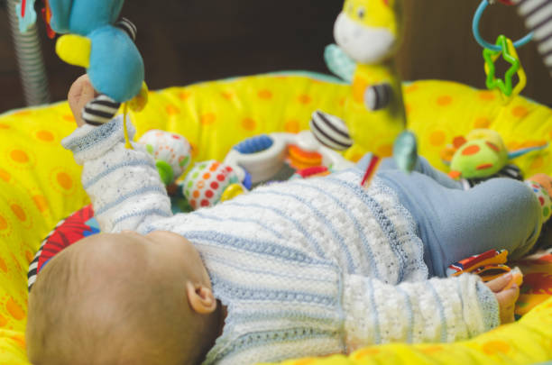 istock Baby in a playmat 1064252608