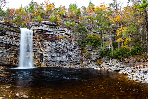 Autumn in Lake Minnewaska State Park, New York: Peters Kill and Awosting Falls