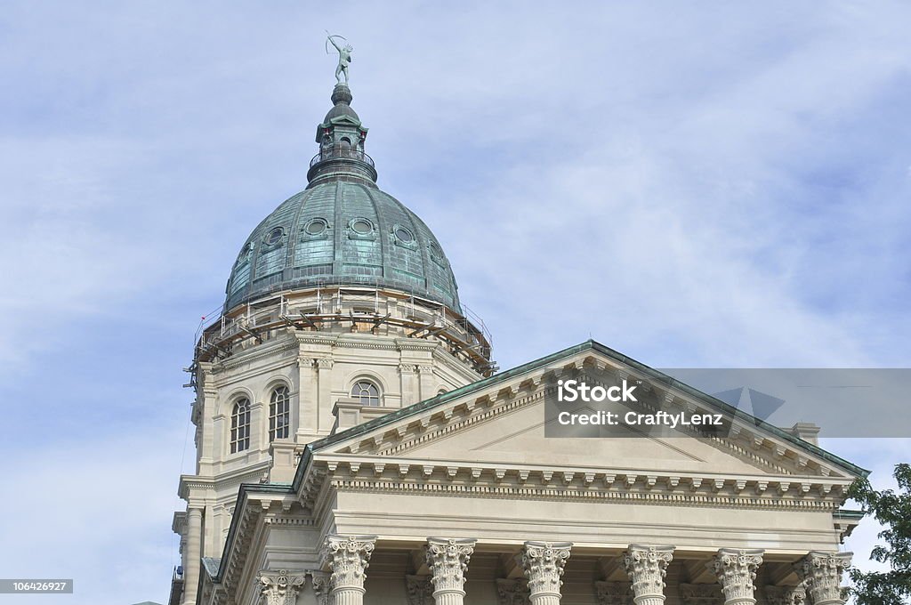 Capitolio de Kansas en Topeka, EE.UU. - Foto de stock de Capitolio estatal libre de derechos