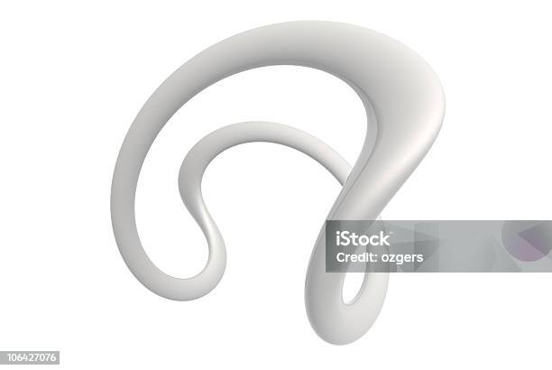 Abstract White Shape Stock Photo - Download Image Now - Abstract, Color Image, Curve