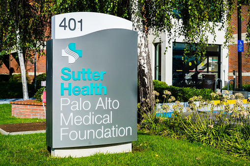 October 4, 2018 Sunnyvale / CA / USA - Sutter Health Palo Alto Medical Foundation facilities in Sunnyvale, San Francisco bay area
